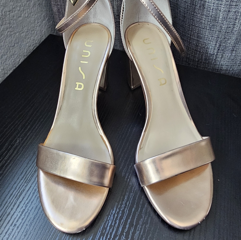 Unisa rose gold heels